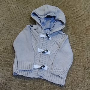 Adorable Tan Sweater 6-12 mos, like new
